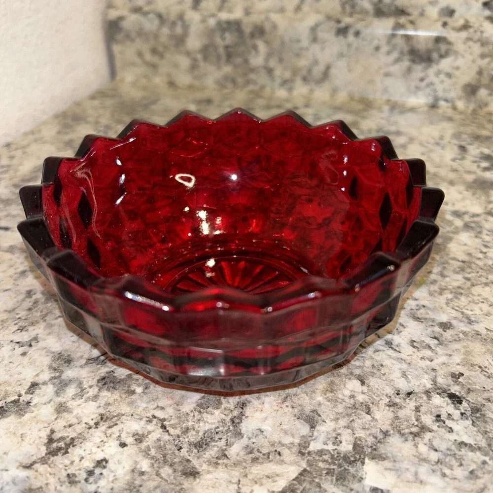 Fostoria Ruby American 5 1/4